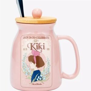 NEW Kiki’s Delivery Service 14oz Ceramic Mug With Lid and Spoon